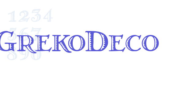 GrekoDeco font free