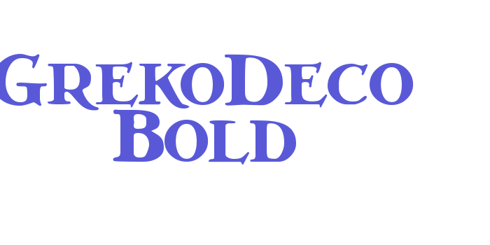 GrekoDeco Bold Font Download