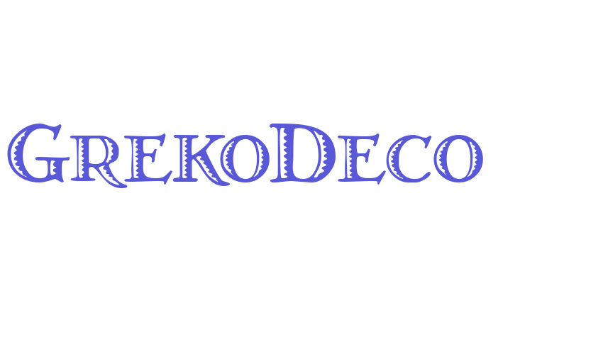 GrekoDeco Font Download