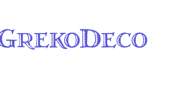 GrekoDeco Font Download