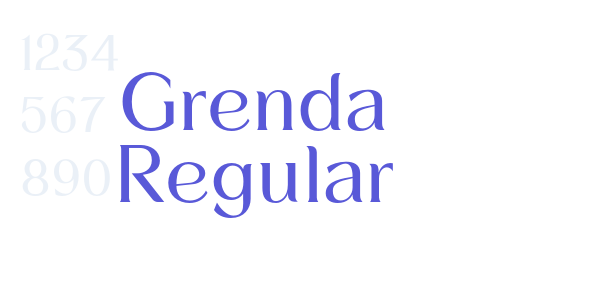 Grenda Regular font free