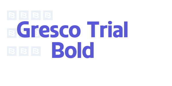 Gresco Trial Bold font free