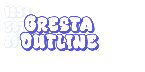 Gresta Outline font free