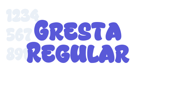 Gresta Regular font free