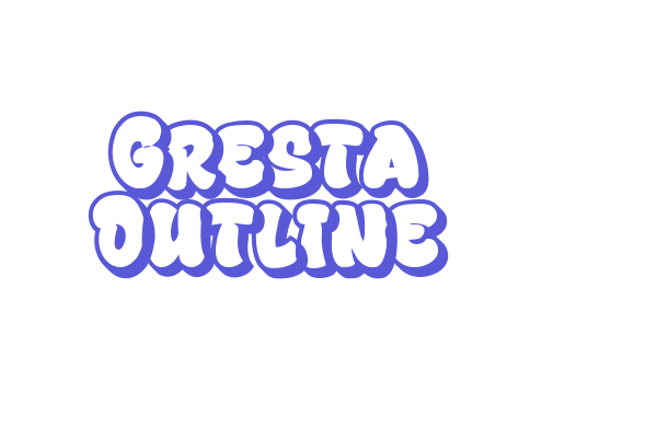 Gresta Outline Font