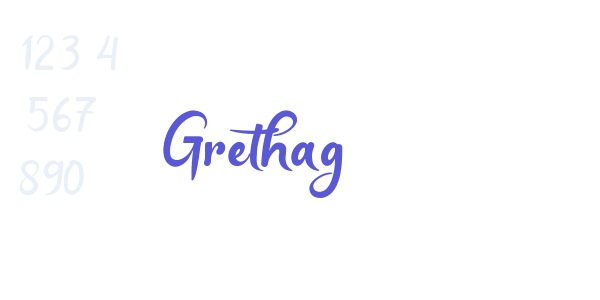 Grethag font free