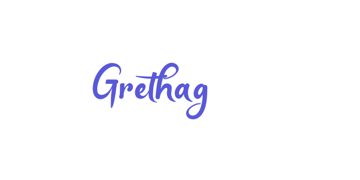 Grethag Font