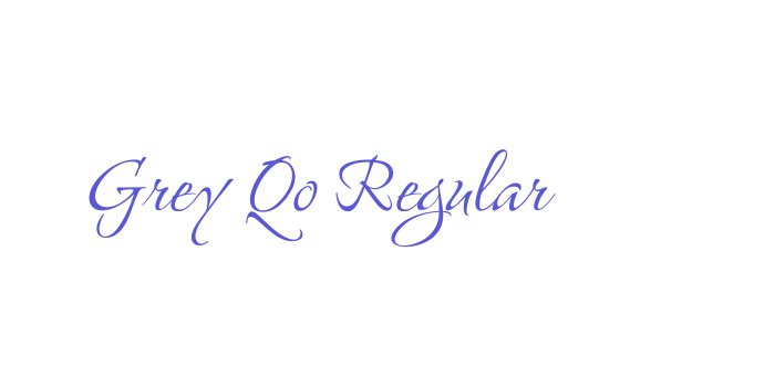 Grey Qo Regular Font Download