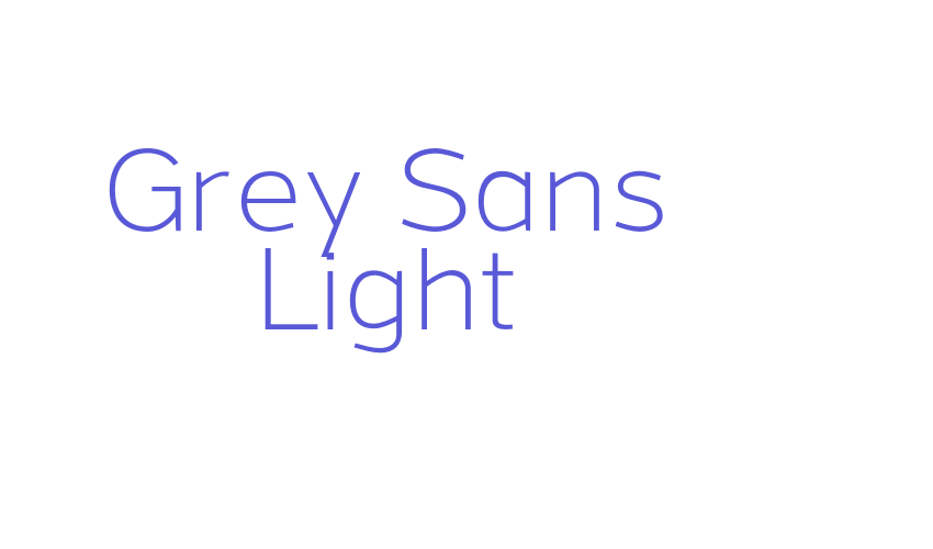 Grey Sans Light Font