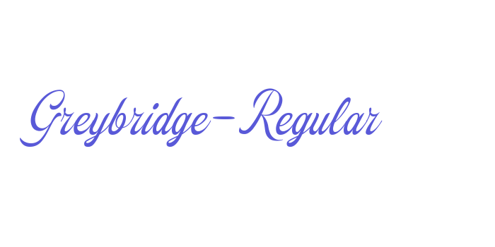 Greybridge-Regular Font Download