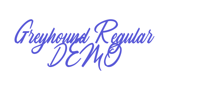 Greyhound Regular DEMO Font Download