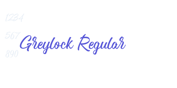 Greylock Regular font