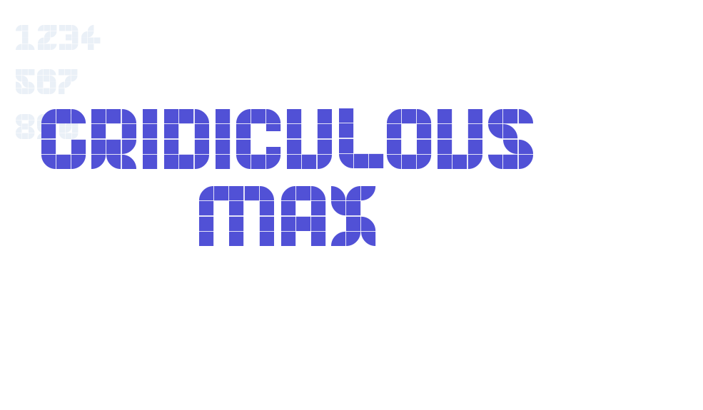 Gridiculous Max-font-download