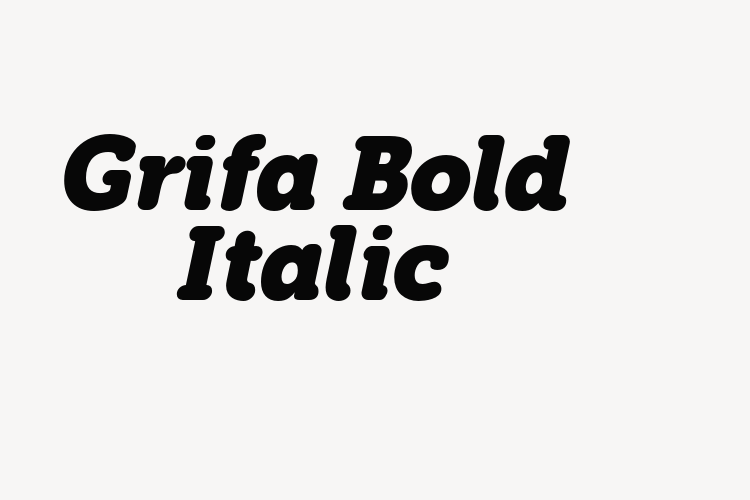 Grifa Bold Italic font download