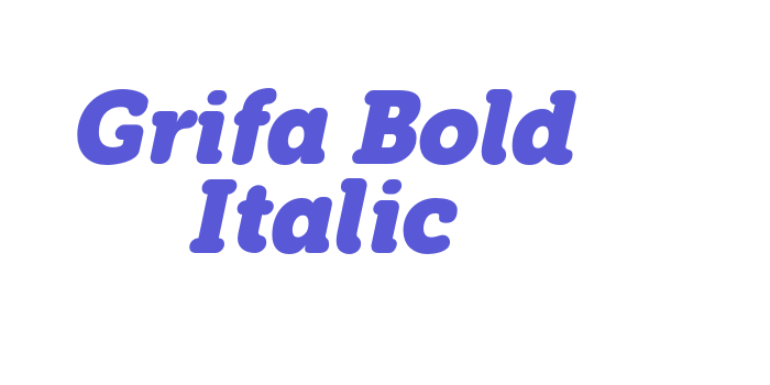 Grifa Bold Italic Font Download