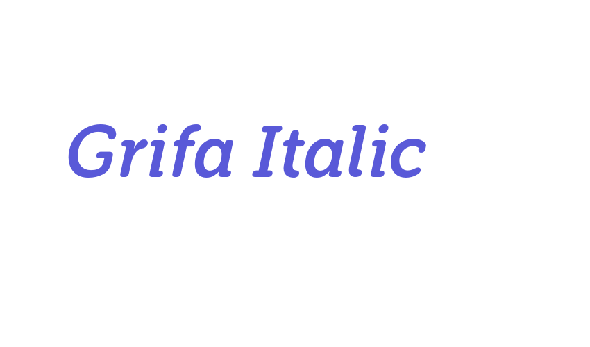 Grifa Italic Font