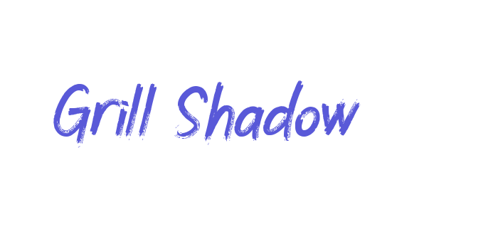 Grill Shadow Font