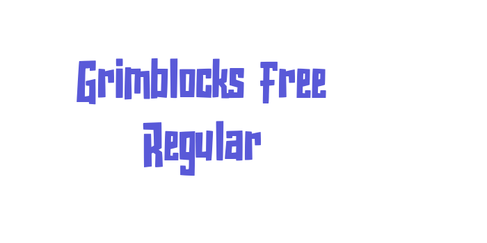 Grimblocks Free Regular Font