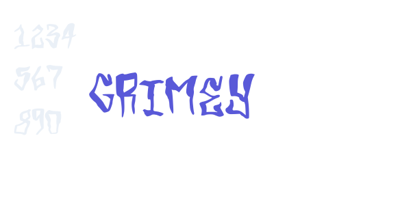 Grimey font free