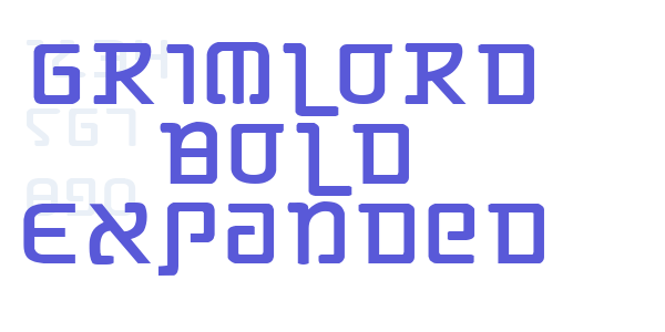 Grimlord Bold Expanded font free