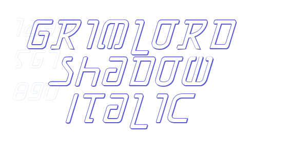 Grimlord Shadow Italic font free