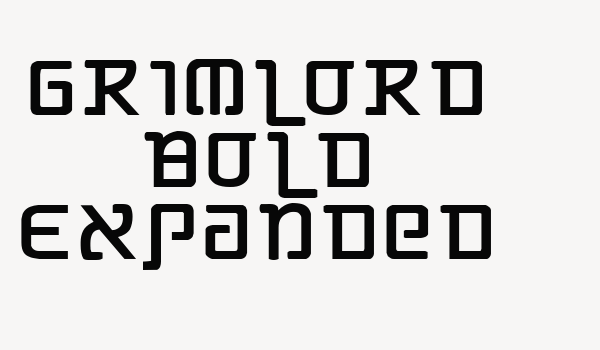 Grimlord Bold Expanded Font