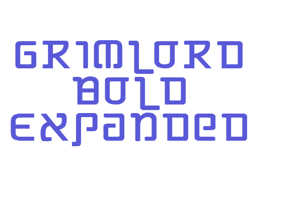 Grimlord Bold Expanded Font