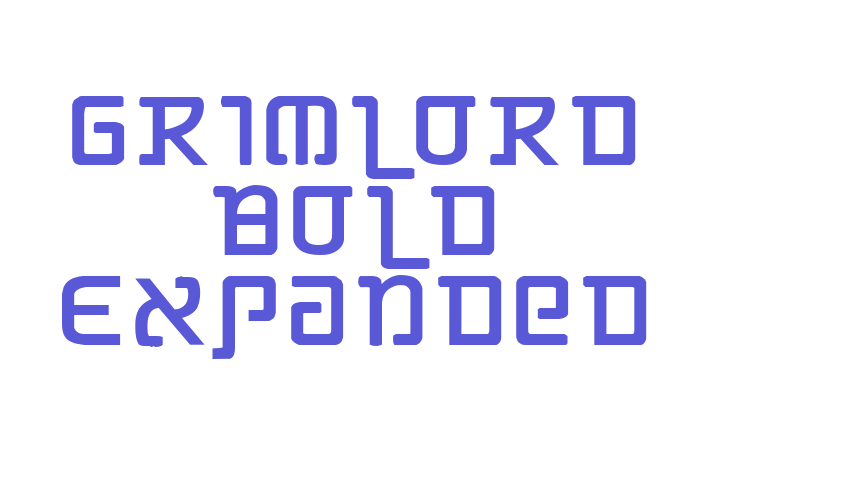 Grimlord Bold Expanded Font