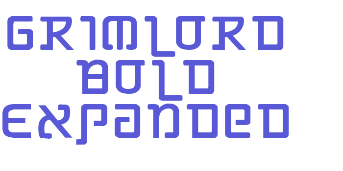 Grimlord Bold Expanded Font