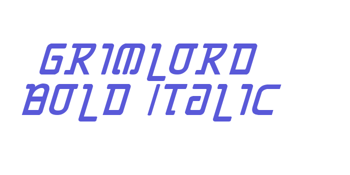 Grimlord Bold Italic Font Download