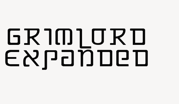 Grimlord Expanded Font