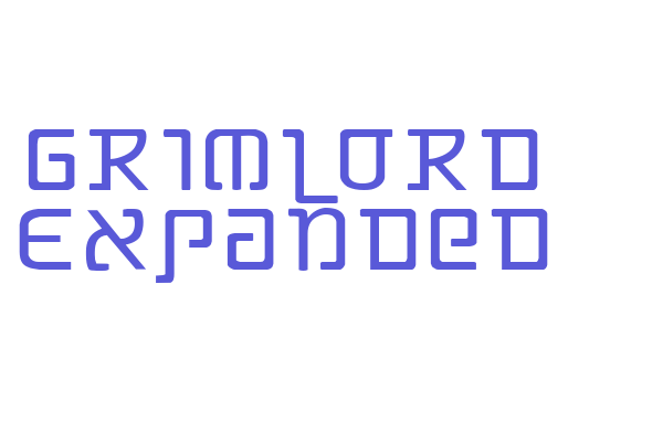 Grimlord Expanded Font