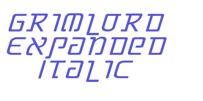 Grimlord Expanded Italic Font Download