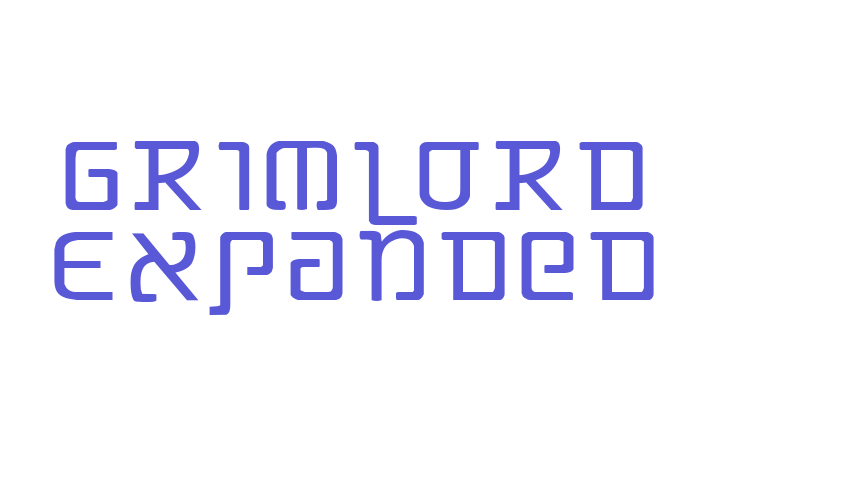 Grimlord Expanded Font