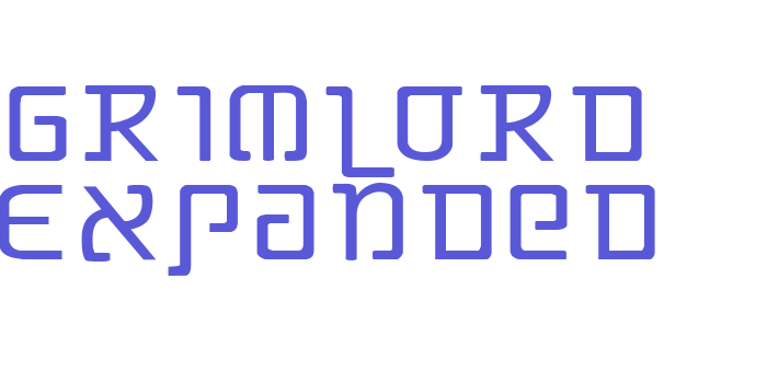 Grimlord Expanded Font