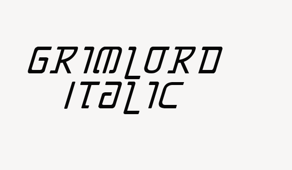 Grimlord Italic Font