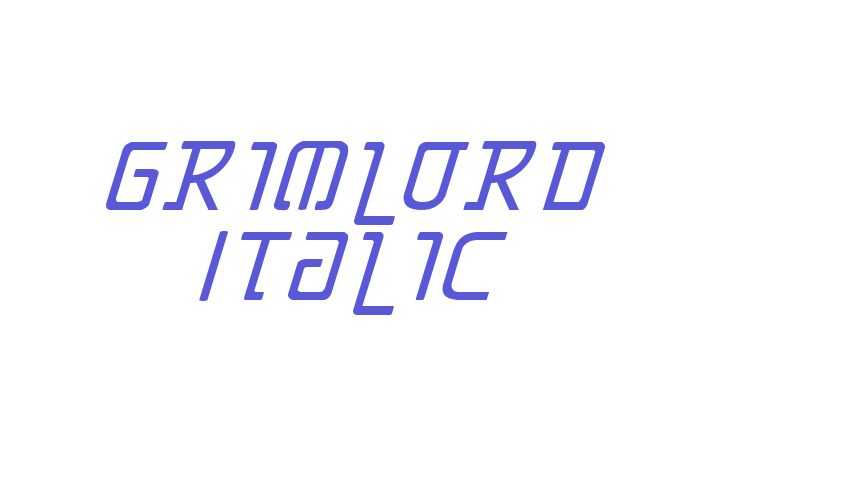 Grimlord Italic Font