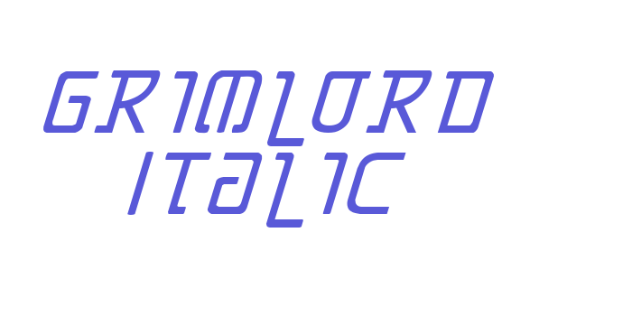 Grimlord Italic Font