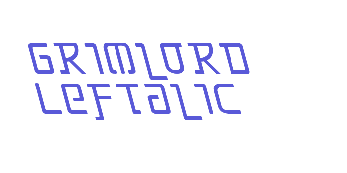 Grimlord Leftalic Font Download