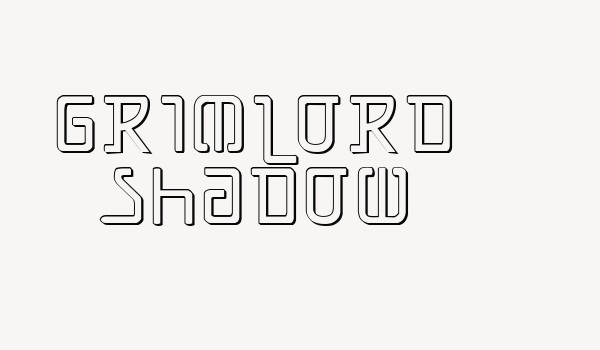 Grimlord Shadow Font