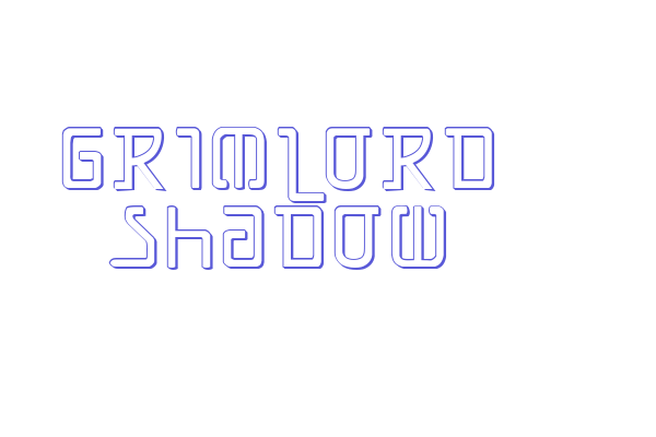 Grimlord Shadow Font