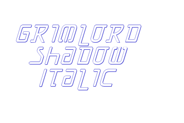 Grimlord Shadow Italic Font