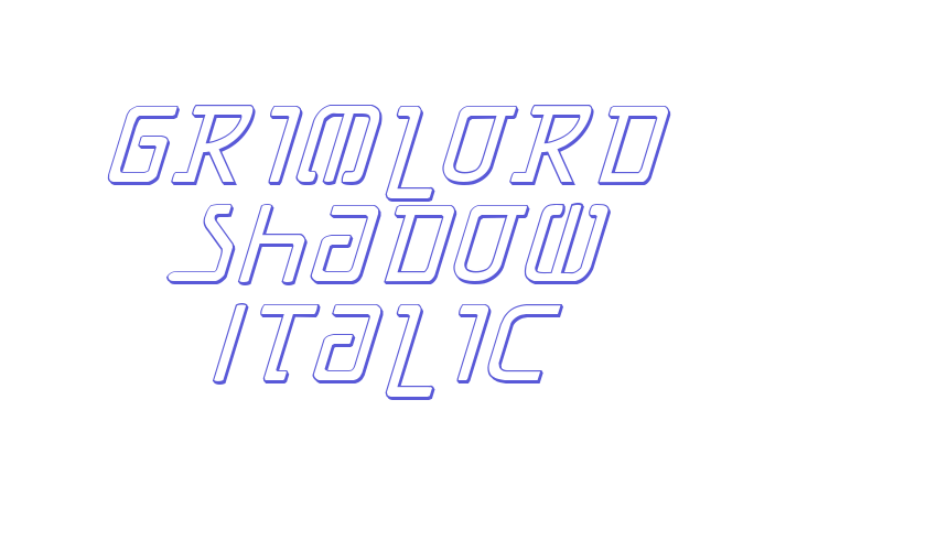 Grimlord Shadow Italic Font