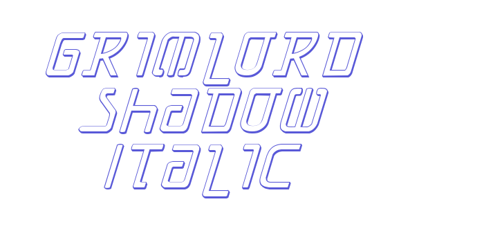 Grimlord Shadow Italic Font Download