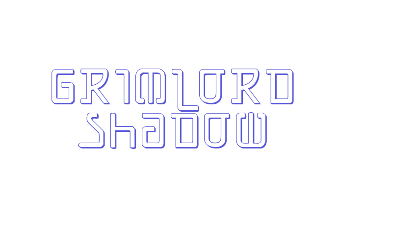 Grimlord Shadow Font