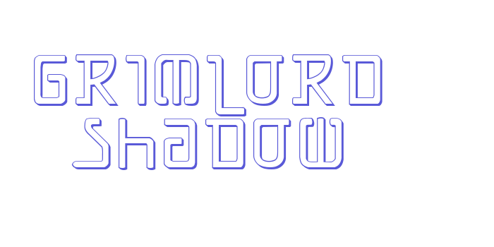 Grimlord Shadow Font