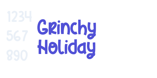 Grinchy Holiday-font-download