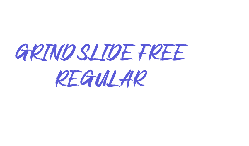 Grind Slide Free Regular Font