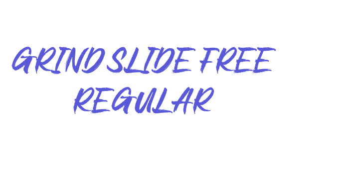 Grind Slide Free Regular Font Download