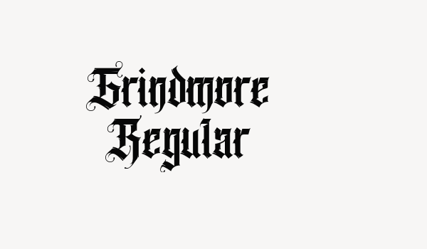 Grindmore Regular Font